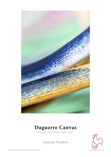 Hahnemühle Daguerre Canvas 400 gsm, Poly-Cotton, bright white 1,524x12m 400gsm 1 Rolle 2 Zoll