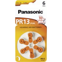 Panasonic PR 13 Hörgerätezellen Zinc Air 6er Rad