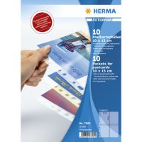 Herma Postkartenhüllen     10x15 10x4 Blatt...