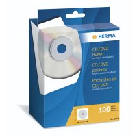 Herma CD/DVD Hüllen weiss 124x124 100 Stück...