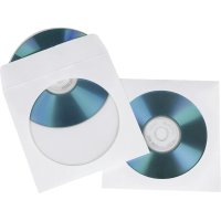 1x100 Hama CD/DVD Papierhüllen weiss...