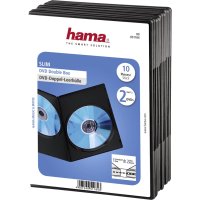 1x10 Hama DVD-Doppel-Leerhülle Slim  75%...