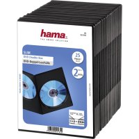 1x25 Hama DVD-Doppel-Leerhülle Slim  75%...