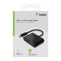 Belkin USB-C auf VGA-Adapter 60W PD, schwarz...