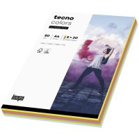 tecno colors Farbmix A 4 80 g Pastellfarben 5x 20 Blatt