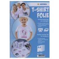 Herma T-Shirt Folie A4 für helle + weisse Textilien...