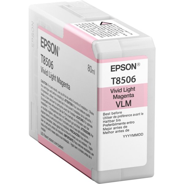 Epson Tintenpatrone vivid light magenta T 850 80 ml       T 8506