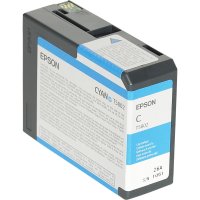 Epson Tintenpatrone cyan T 580  80 ml              T 5802