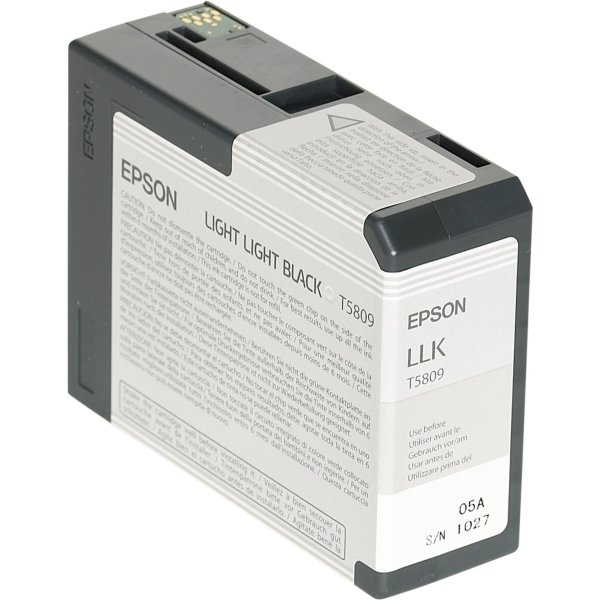 Epson Tintenpatrone light light black T 580  80 ml        T 5809
