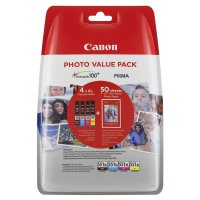 Canon CLI-551XL Photo Value Pack C/M/Y/BK PP-201 10x15 cm...