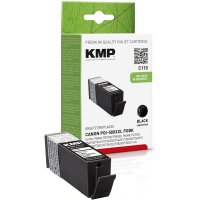 KMP C110 Tintenpatrone schwarz kompatibel mit Canon...
