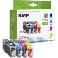 KMP H62V Vorteilspack BK/C/M/Y kompatibel mit HP No. 364 XL