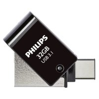 Philips 2 in 1 OTG          32GB USB 3.1 + USB C Midnight...