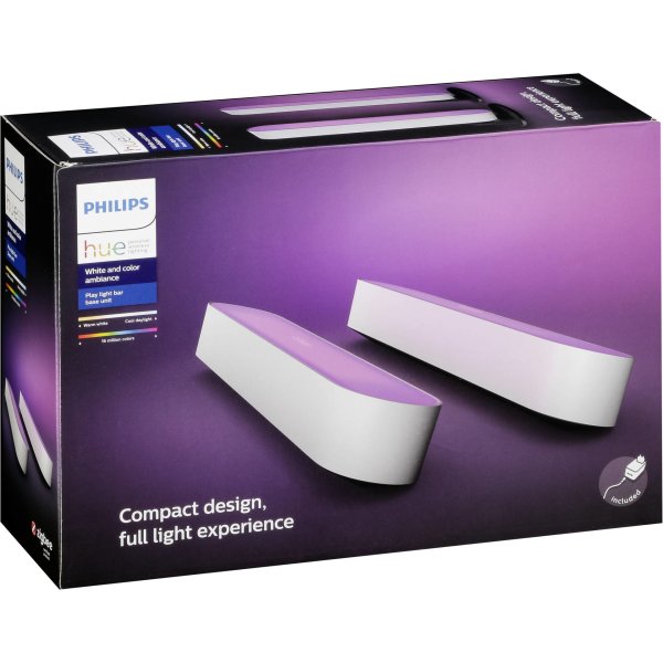 Philips Hue Play Lightbar Doppelpack LED weiss