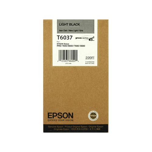Tintenpatrone Light Black 220ml fÃƒÂ¼r Epson Stylus Pro 7800/7880/9800/9880