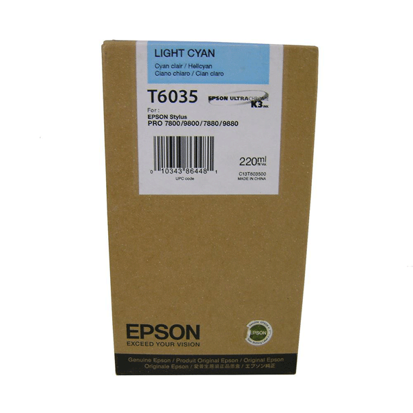 Tintenpatrone Light Cyan 220ml fuer Epson Stylus Pro 7800/7880/9800/9880