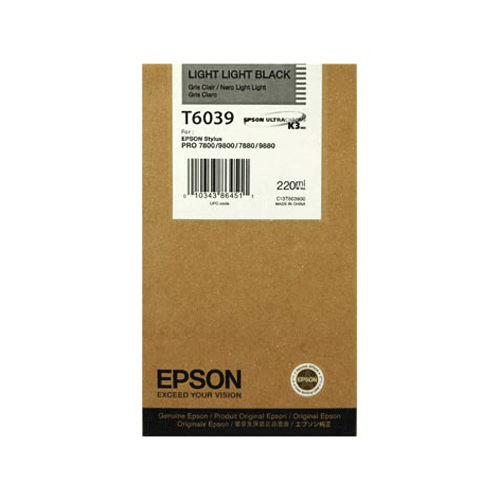 Tintenpatrone Light Light Black 220ml fÃƒÂ¼r Epson Stylus Pro 7800/7880/9800/9880