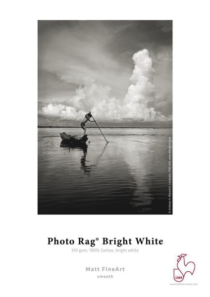 HahnemÃƒÂ¼hle Photo RagÃ‚Â® Bright White 100% Hadern, hellweiÃƒÅ¸ 0,914x12m 310gsm 1 Rolle 3 Zoll